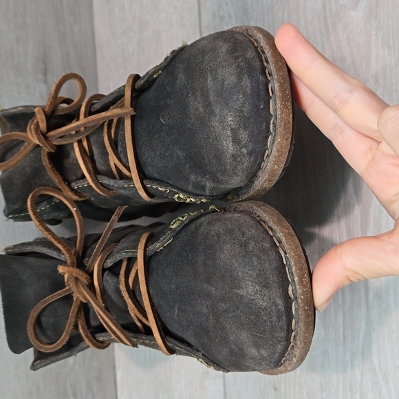 Born Women Temple Ankle Leather Boots shoes sz 8 - Picture 5 of 12